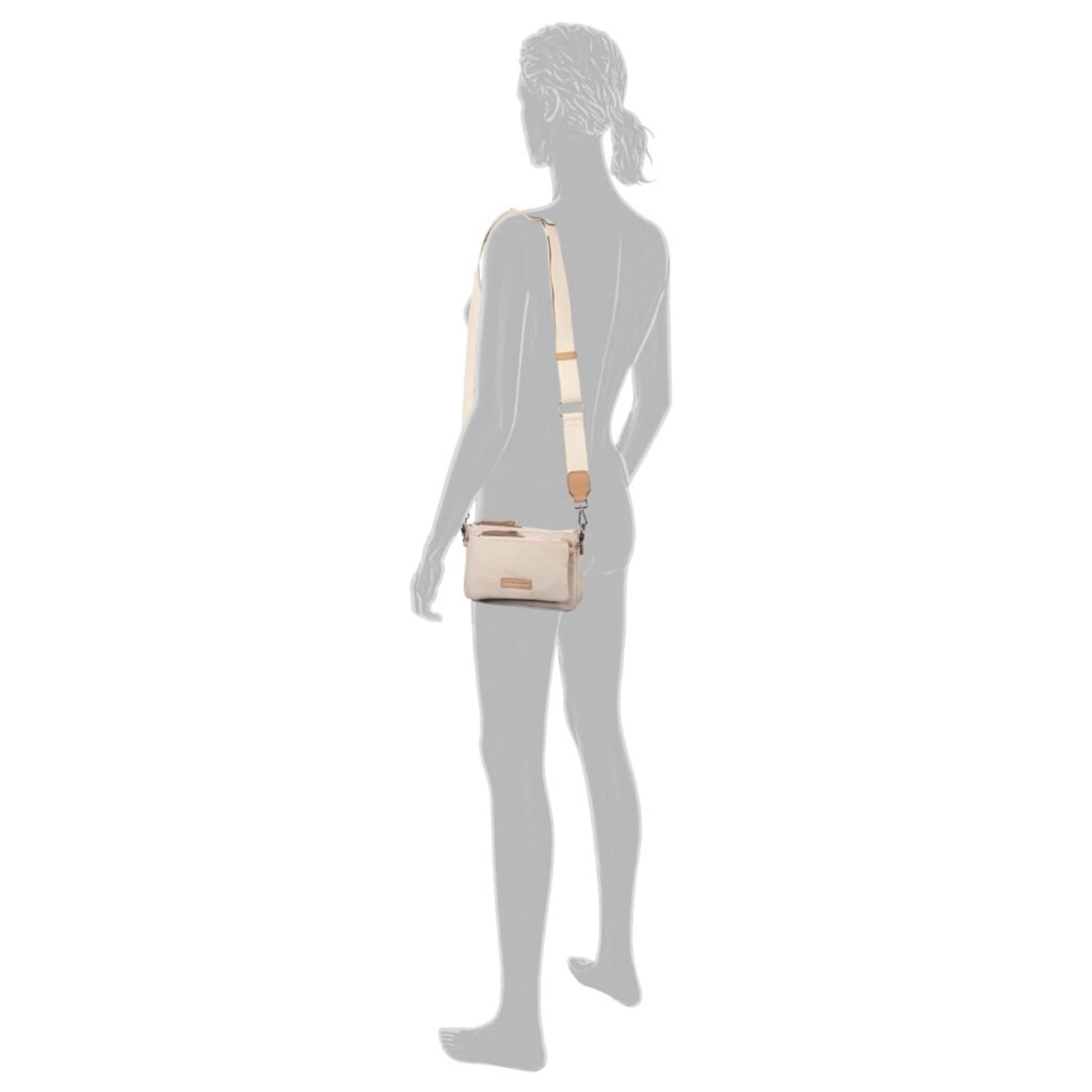 TOM TAILOR Umhängetasche in Beige