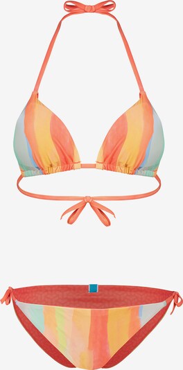 ARENA Bikini 'WATER PRINT' in hellblau / gelb / mint / orange, Produktansicht