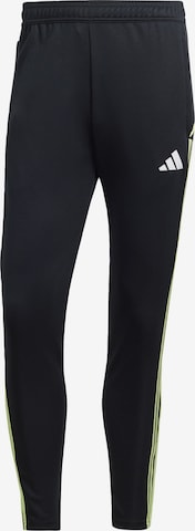 ADIDAS PERFORMANCE Slim fit Workout Pants 'Tiro 23' in Black: front