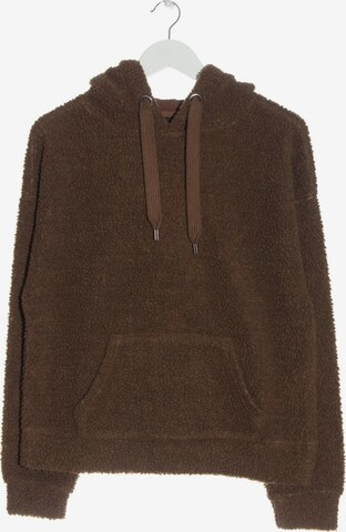 ONLY Sweatshirt & Zip-Up Hoodie in S in Brown: front