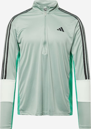 ADIDAS PERFORMANCE Camisa funcionais em esmeralda / menta / preto / branco, Vista do produto