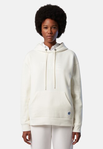 North Sails Sweatshirt in White: front