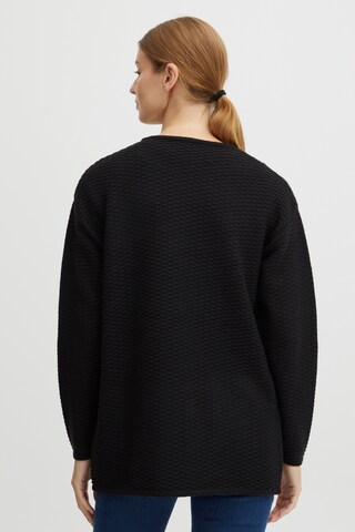 Oxmo Knit Cardigan in Black