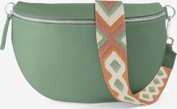 lePelou Gürteltasche 'JUNA large' in Grün: Vorderseite
