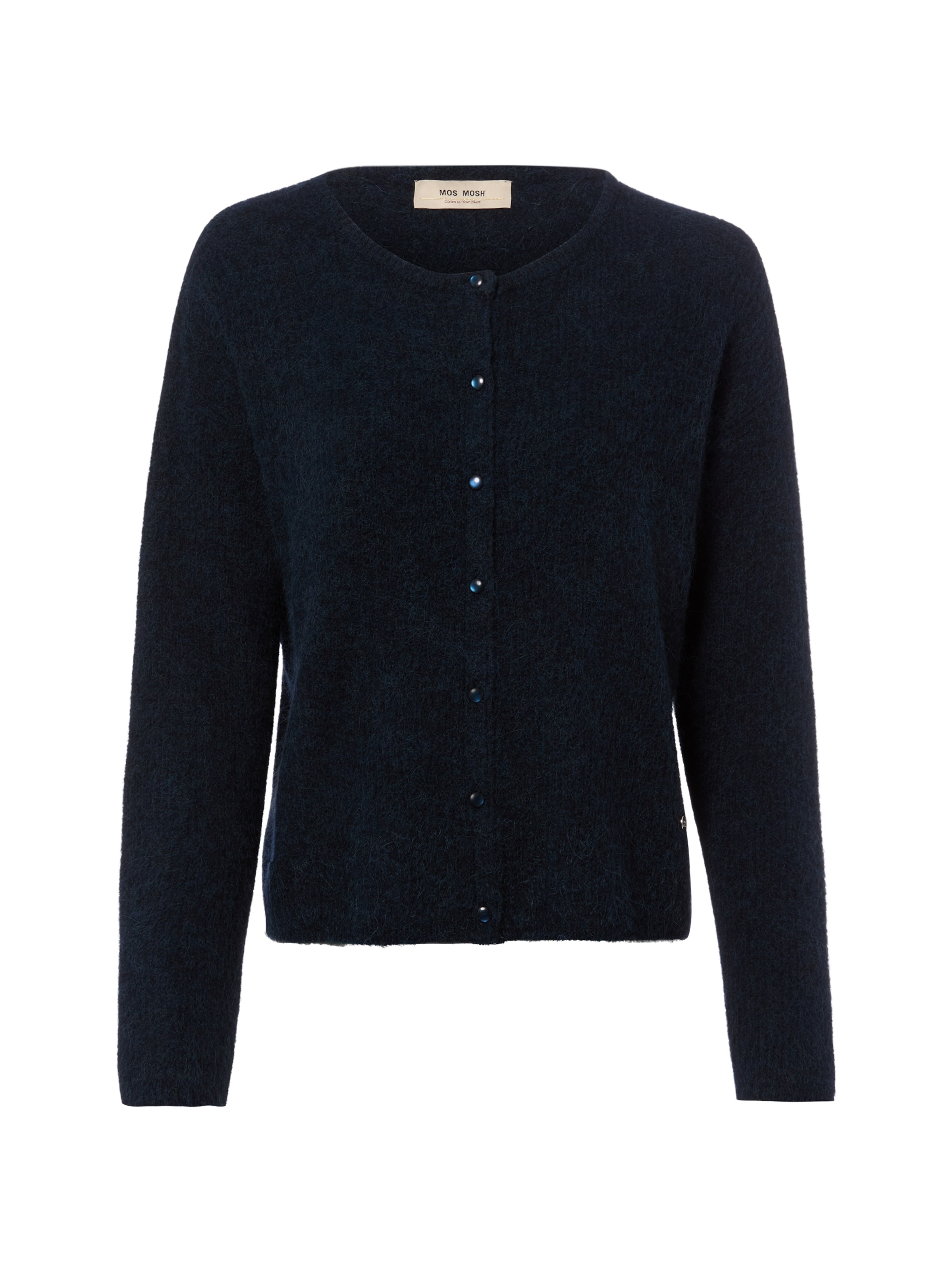 MOS MOSH Strickjacke ' MMAlmine ' in Blau: Vorderseite