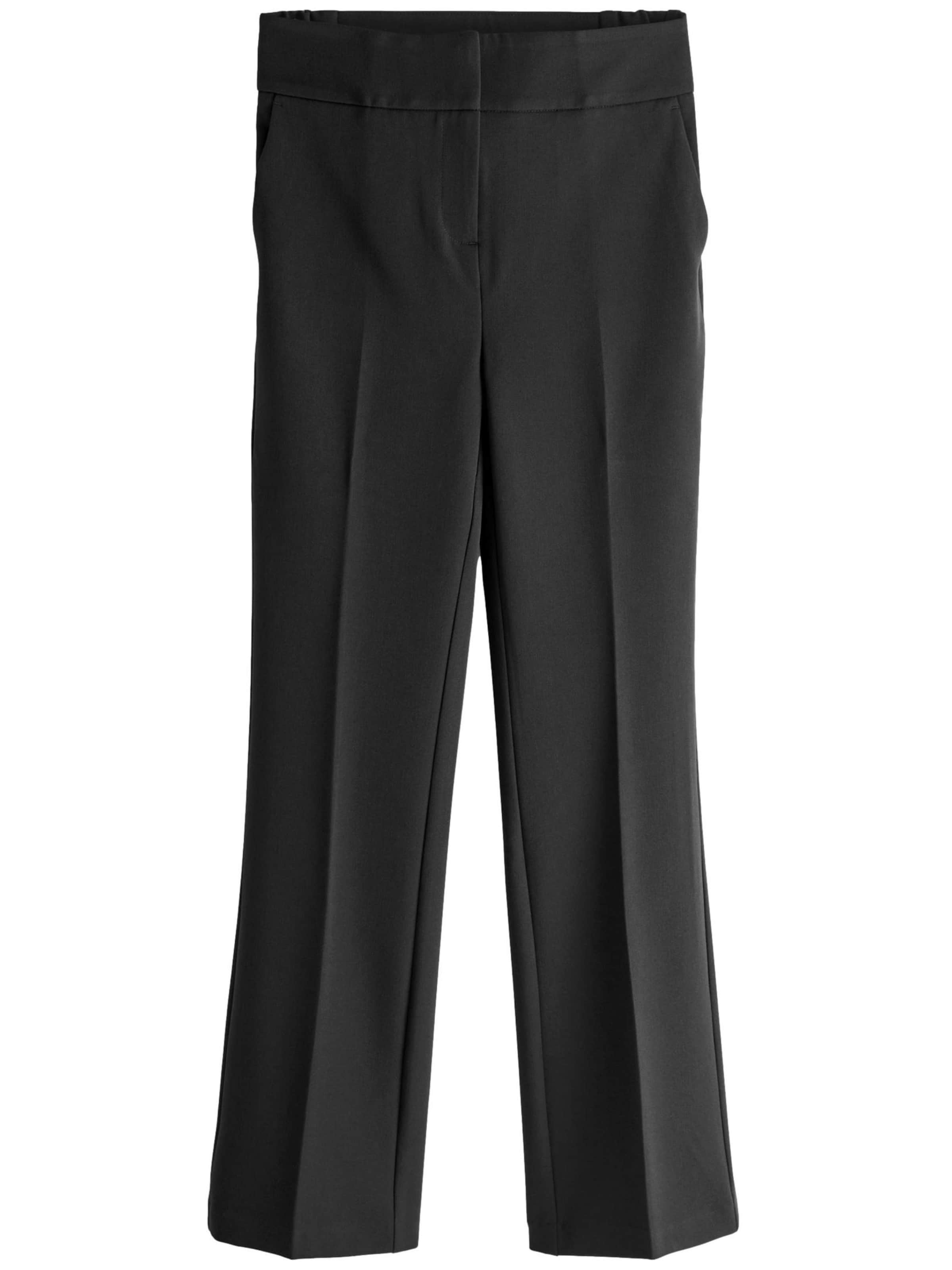 Next Обычный Плиссированные брюки в Черный: спереди