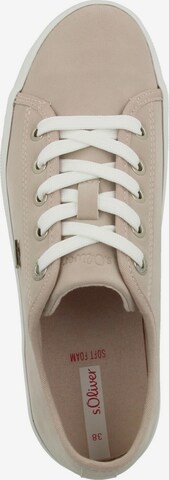 s.Oliver Sneakers laag in Beige