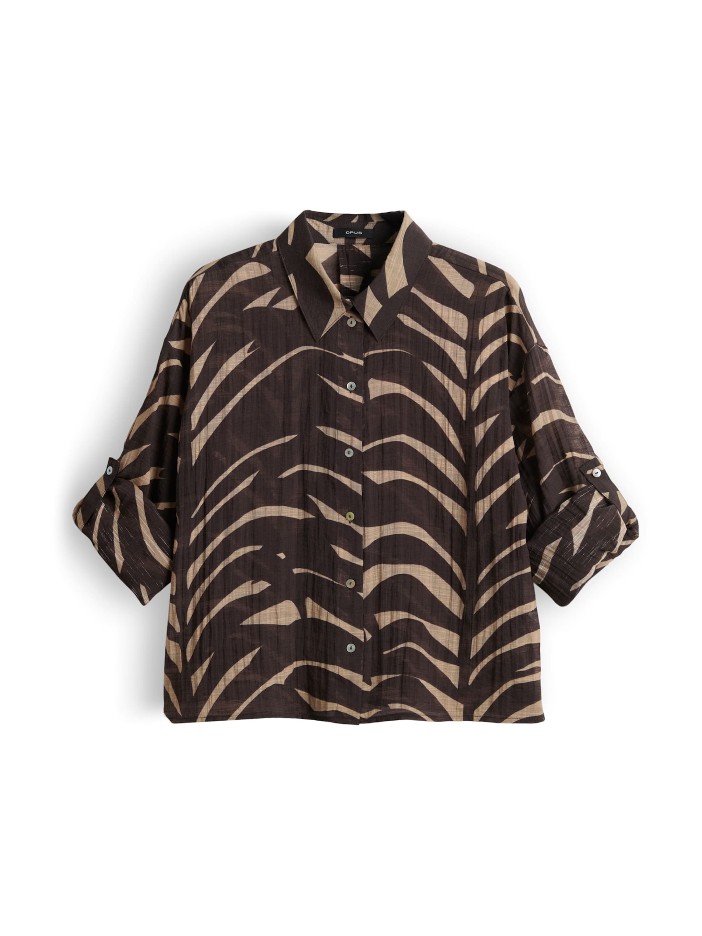 OPUS Bluse 'Fadena' in Braun: Vorderseite
