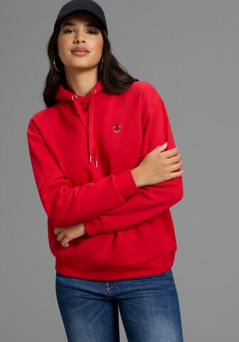 DELMAO Sweatshirt in Red: front