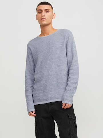 JACK & JONES Sweater 'Greg' in Blue: front