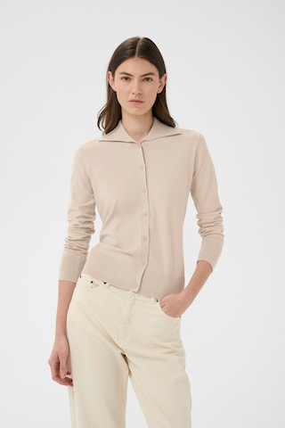 InWear Gebreid vest 'MikoIW' in Beige: voorkant