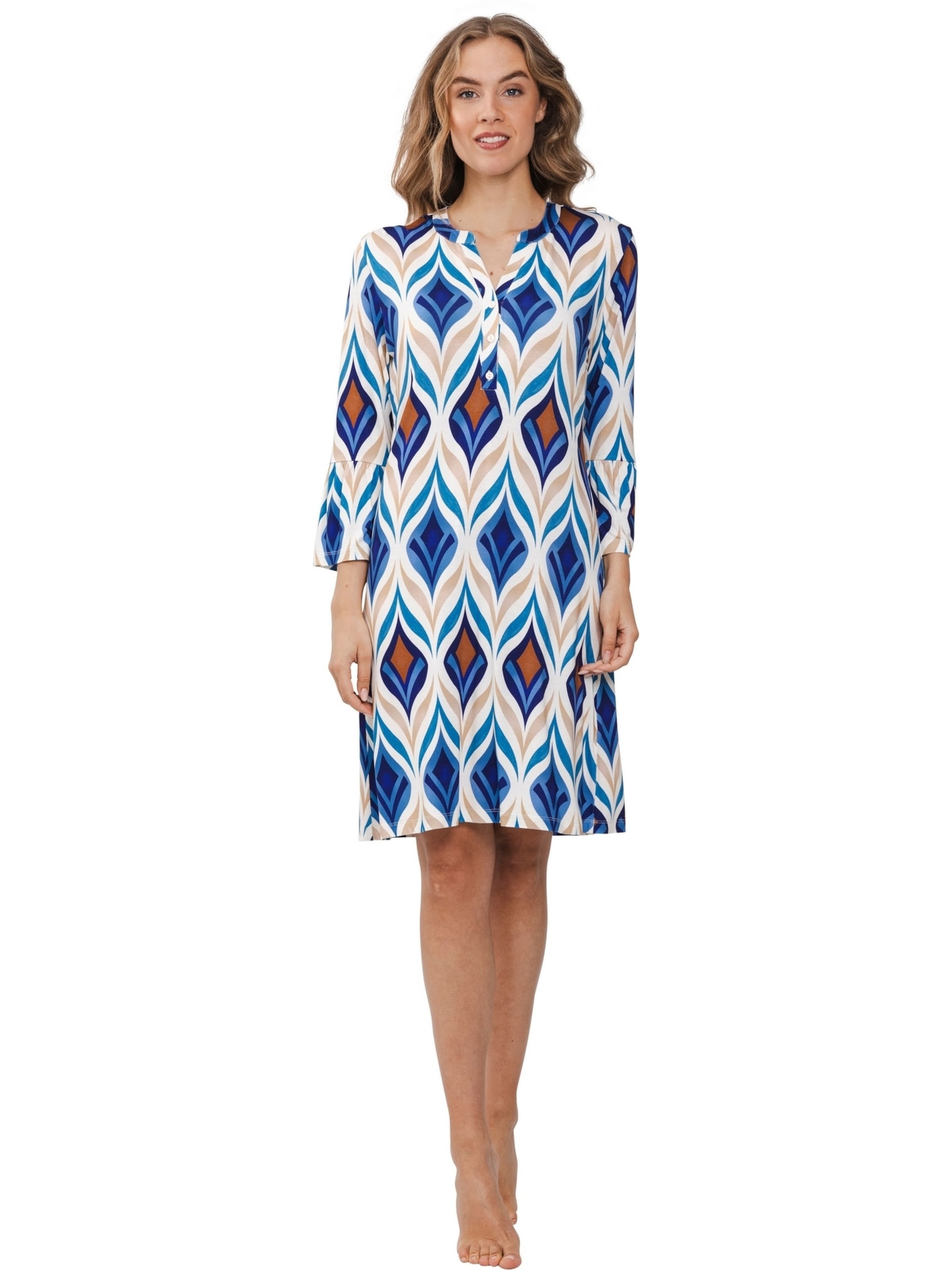 Vêtement de plage 'Beach dress buttons 97cm' Pastunette en bleu : devant