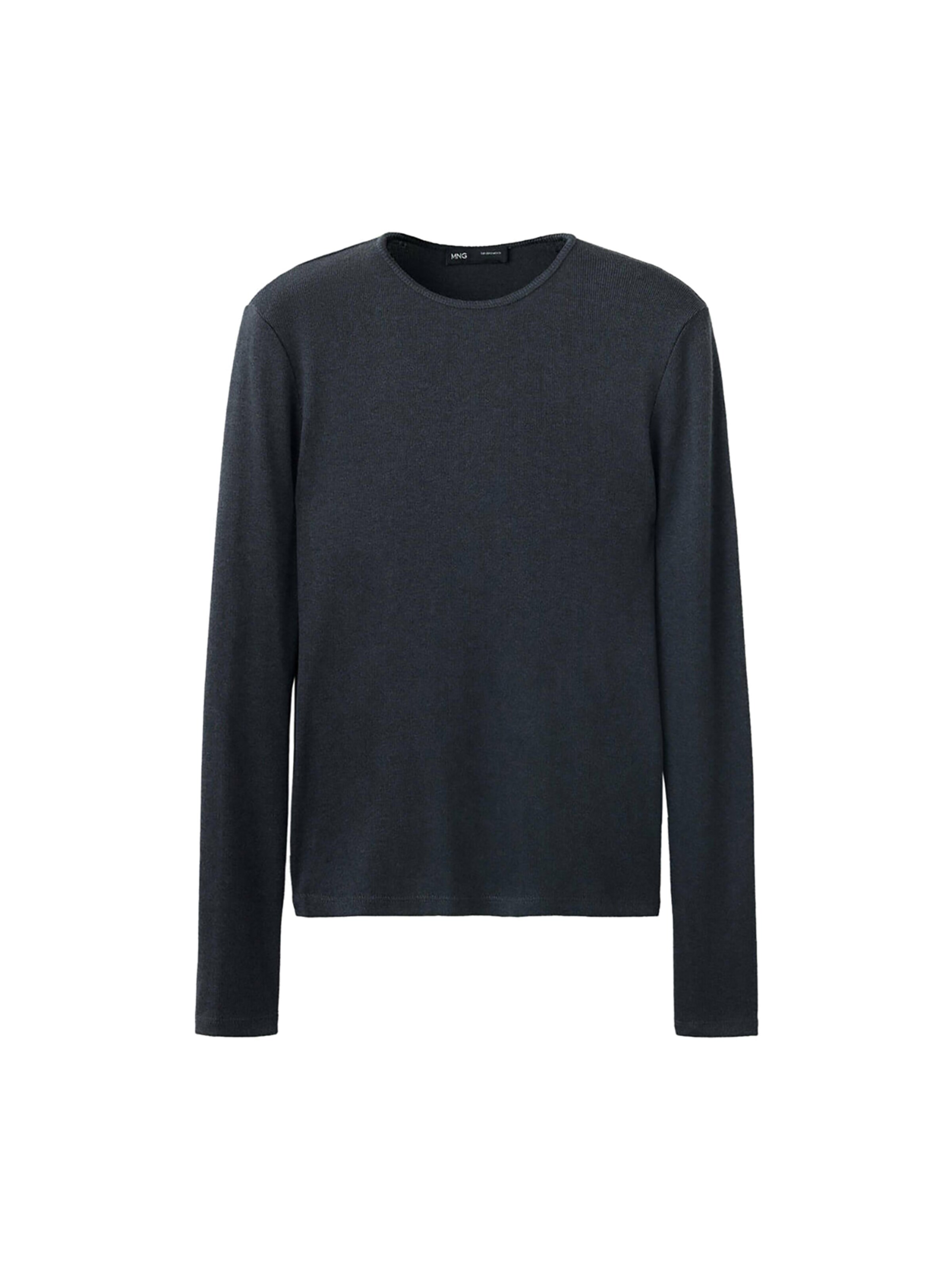 MANGO Shirt 'LILOCA' in Zwart: voorkant