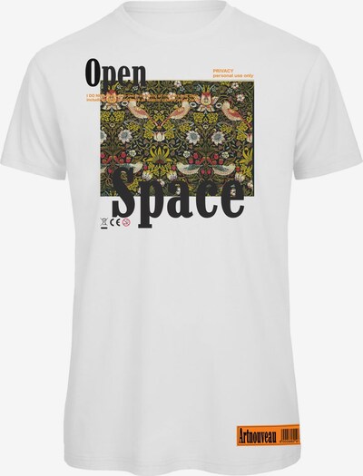 Openspace Shirt in dunkelgrün / schwarz / weiß, Produktansicht