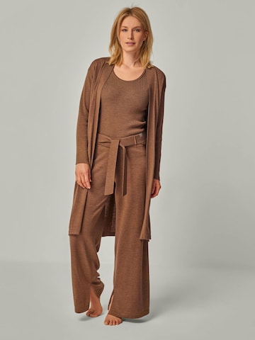 YOU LOOK PERFECT Gebreid vest 'BLOSSOM' in Bruin