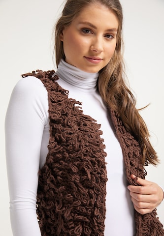 IZIA Knit Cardigan in Brown