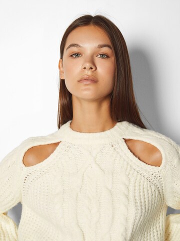 Bershka Pullover in Beige