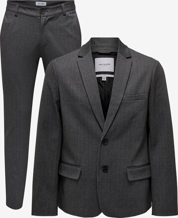 Only & Sons Slim fit Suit in Black: front