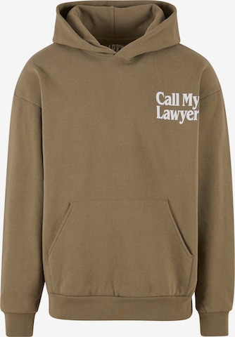 MARKET - Sudadera 'Call My Lawyer' en marrón: frente