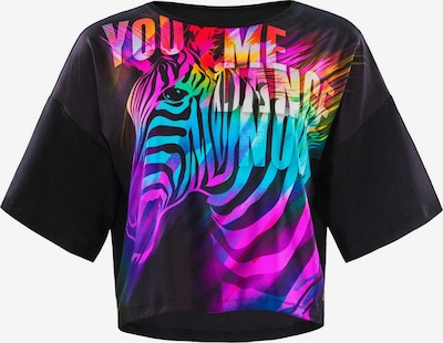 Sportiniai marškinėliai 'DT109LS' iš Winshape, spalva – šviesiai mėlyna / purpurinė / raudona / juoda, Prekių apžvalga