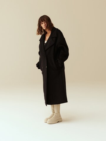 ABOUT YOU x MOGLI Between-Seasons Coat 'Willow' in Black