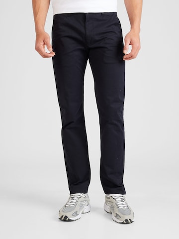 Regular Pantalon chino 'Elm' FARAH en noir : devant