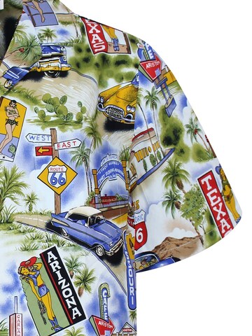 Pacific Legend Regular Fit Hemd 'Texas Arizona'‌‌‌‌ in Blau