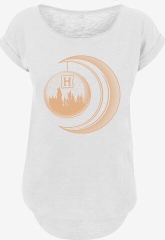 Maglietta 'Harry Potter Hogwarts Moon' di F4NT4STIC in bianco: frontale