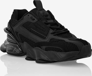 Sneaker bassa 'Tiger Thunder Mix' di Plein Sport in nero: frontale