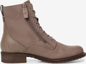 TAMARIS Lace-Up Ankle Boots in Beige