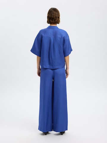 Chemisier 'SLFLyra' SELECTED FEMME en bleu