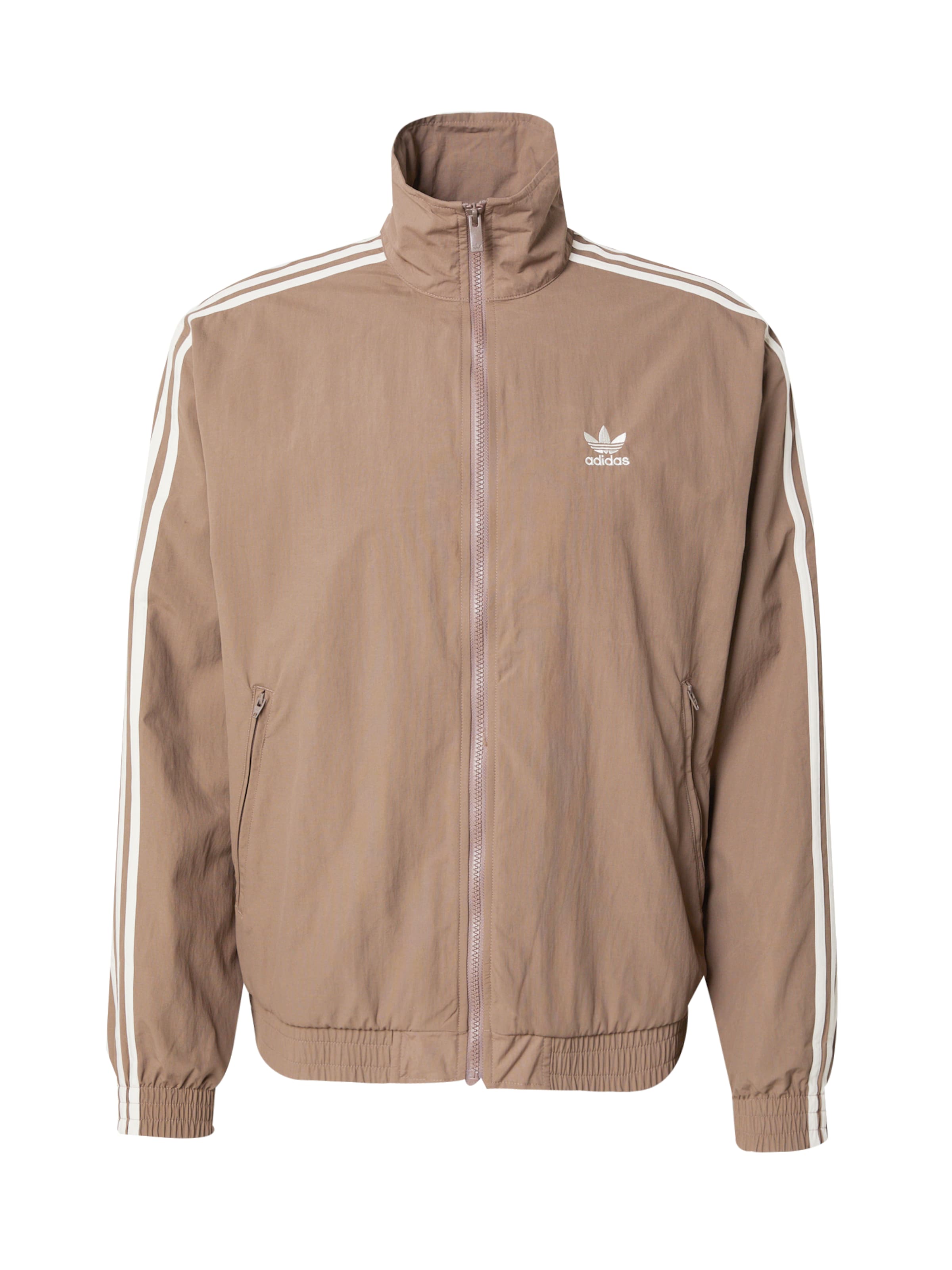 ADIDAS ORIGINALS Jacke 'Adicolor Firebird' in Braun: Vorderseite