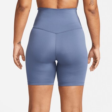 NIKE Skinny Sportbroek 'ONE' in Blauw