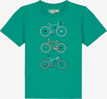 watabout.kids Shirt '3 Fahrräder' in Green: front