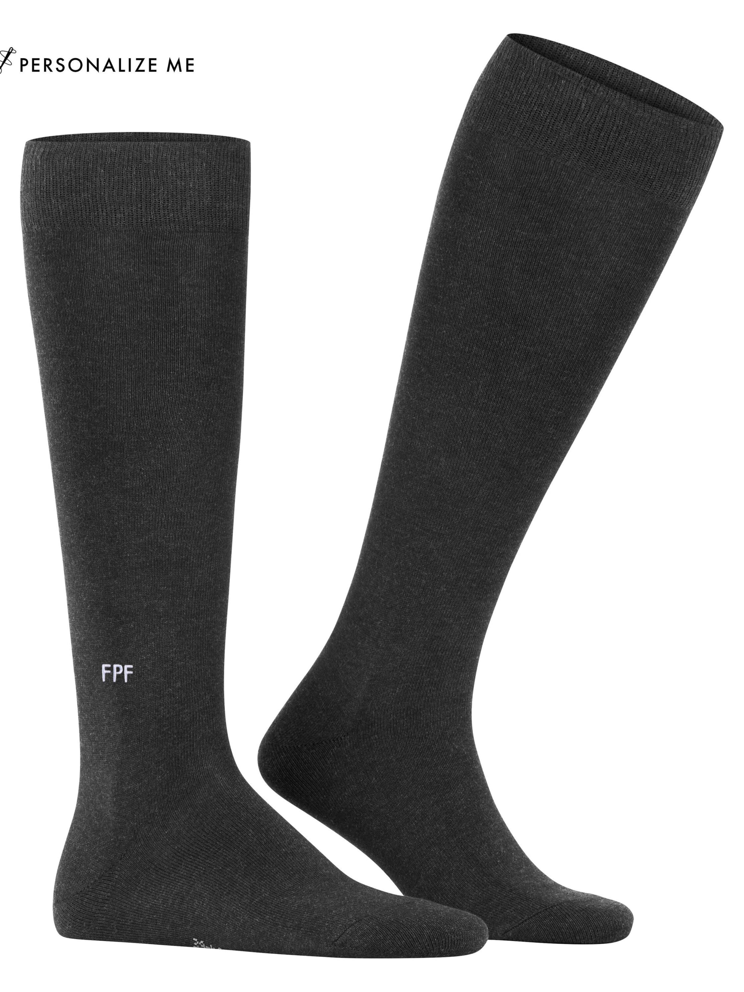 FALKE Knee High Socks 'Family' in Grey
