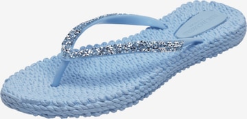 ILSE JACOBSEN Zehentrenner 'CHEERFUL' in Blau: Vorderseite