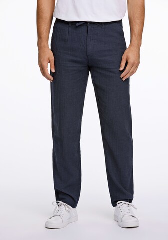 Lindbergh Regular Chino Pants in Blue: front