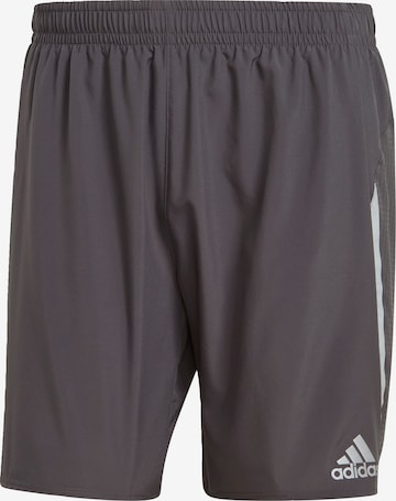 ADIDAS PERFORMANCE Workout Pants 'Saturday' in Grey: front