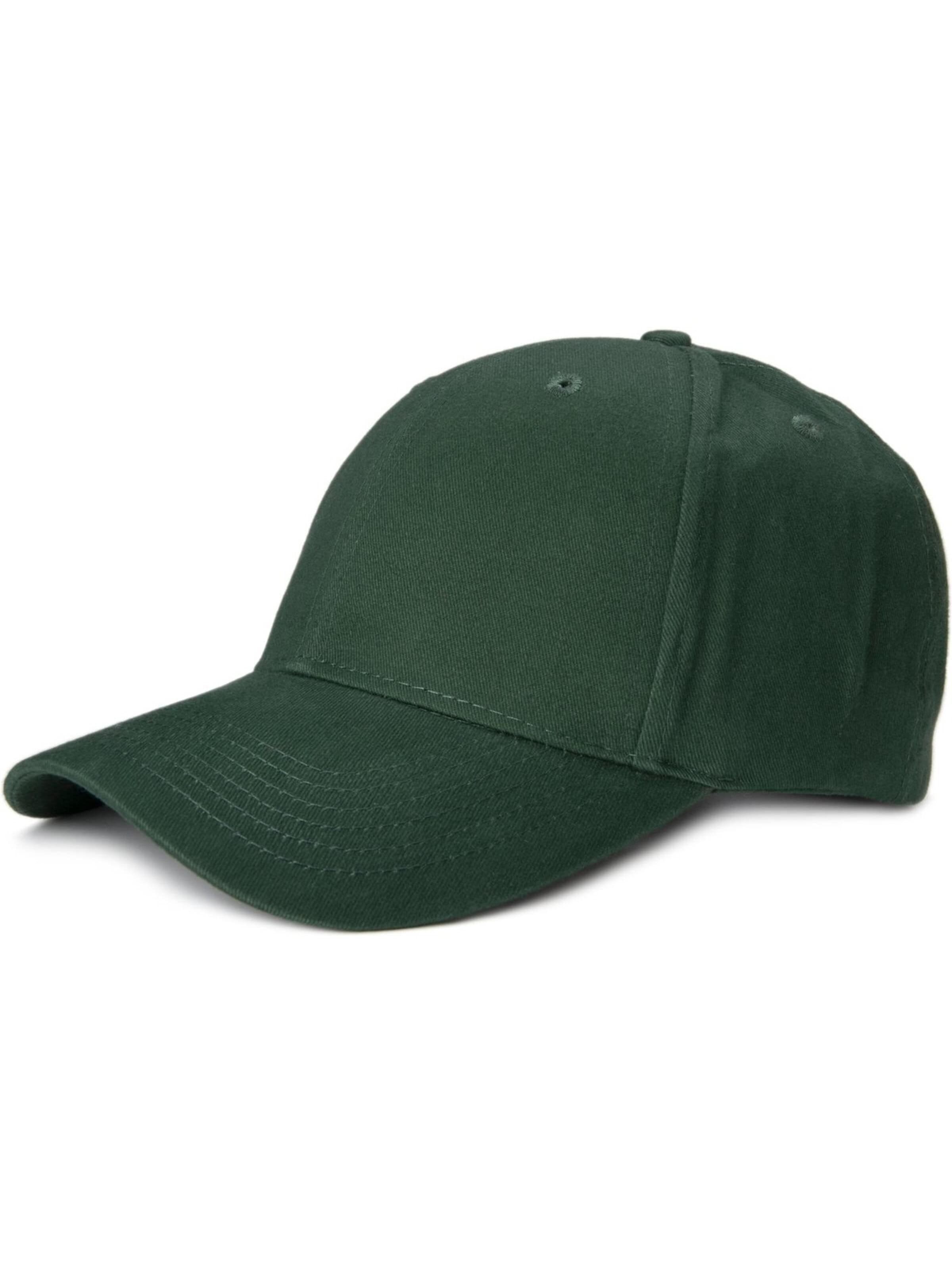 styleBREAKER Cap 'Baseball Cap Einfarbig' in Green: front