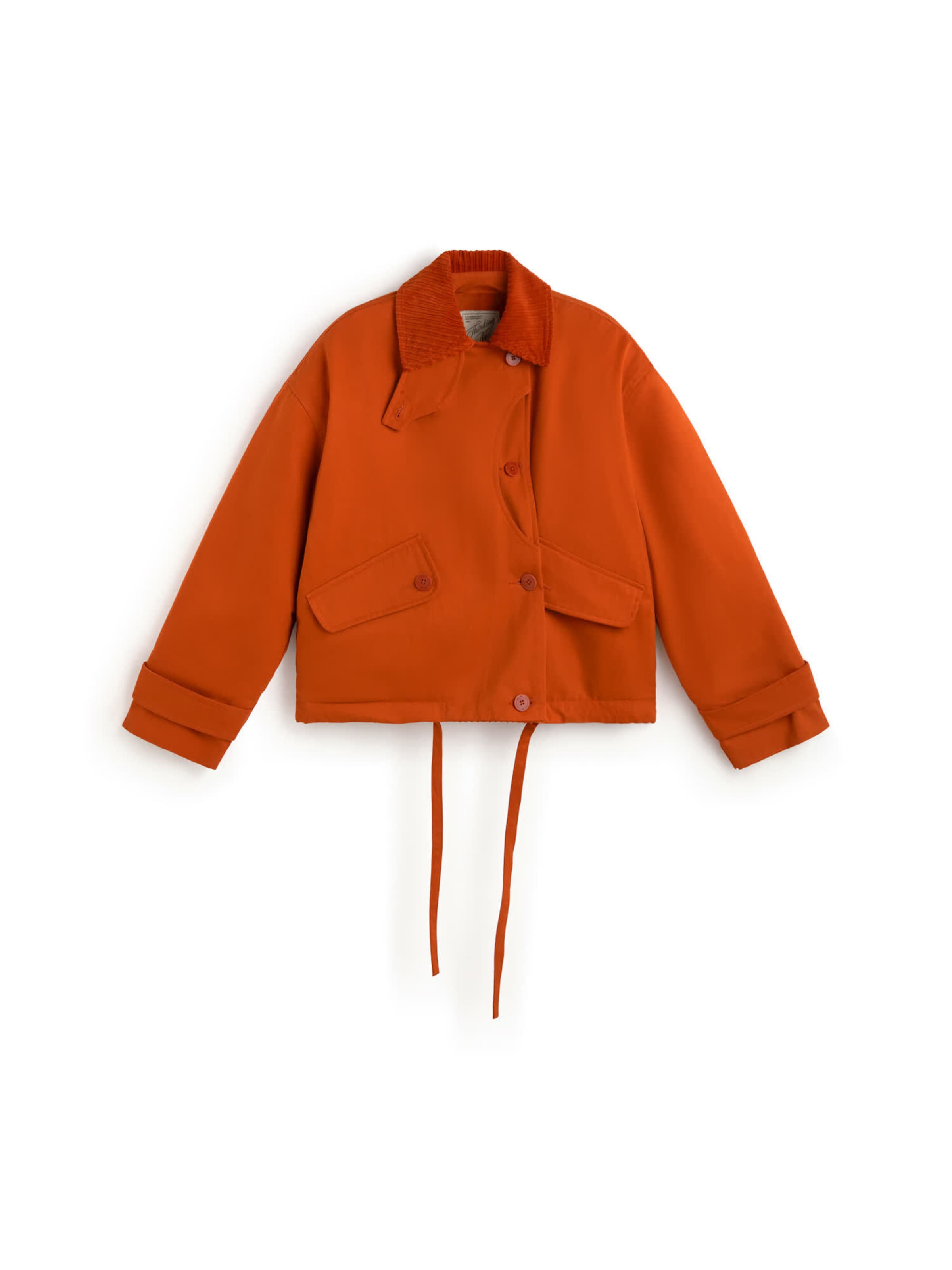 Thinking MU Übergangsjacke 'Norma' in Orange: Vorderseite