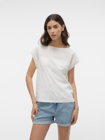 VERO MODA Póló 'KAYA' - fehér: elől