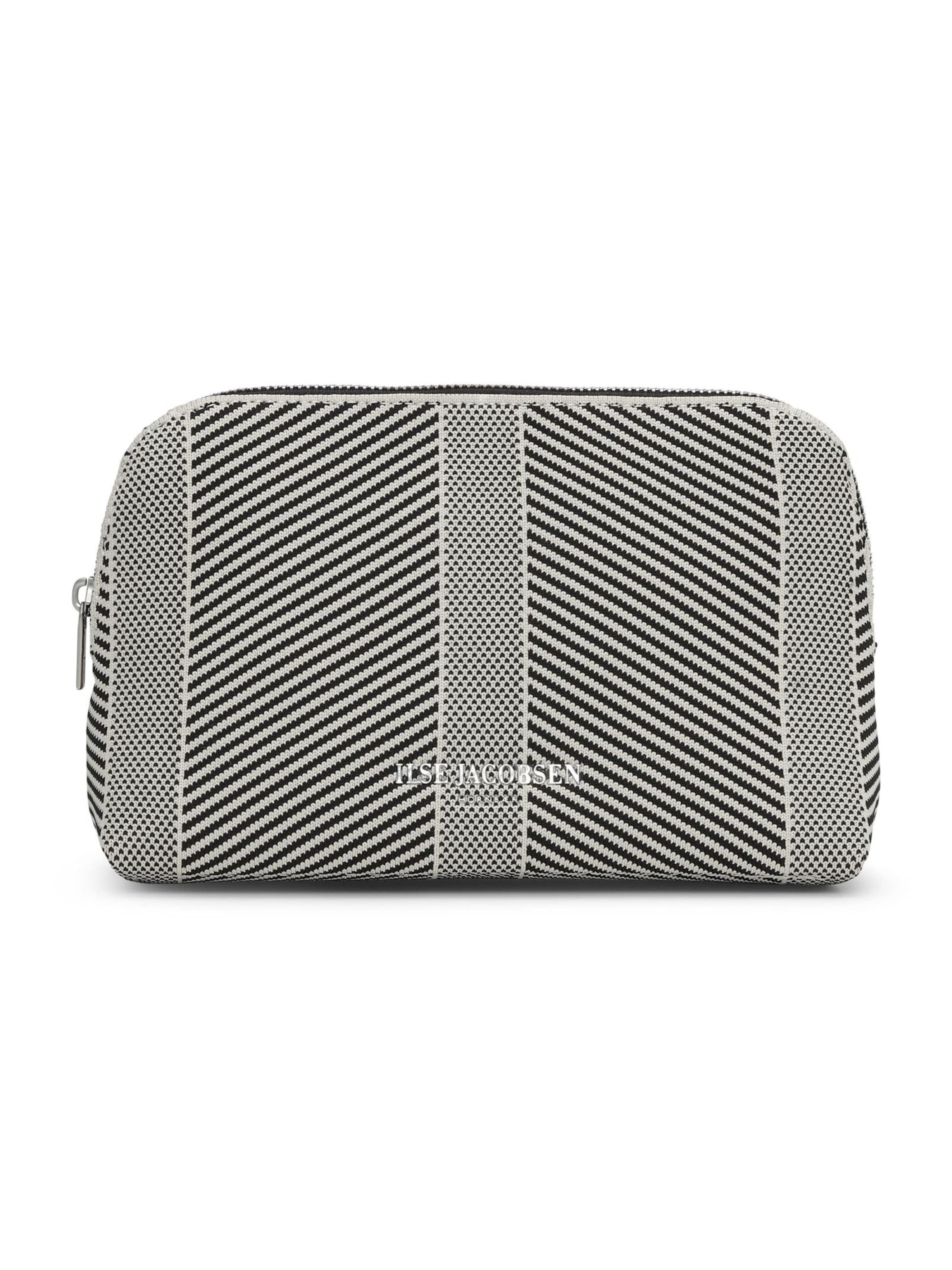 ILSE JACOBSEN Kosmetiktaske 'Knitty02' i hvid: forside