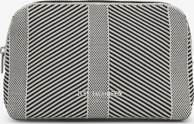 ILSE JACOBSEN Kosmetiktasche 'Knitty02' in schwarz / offwhite, Produktansicht