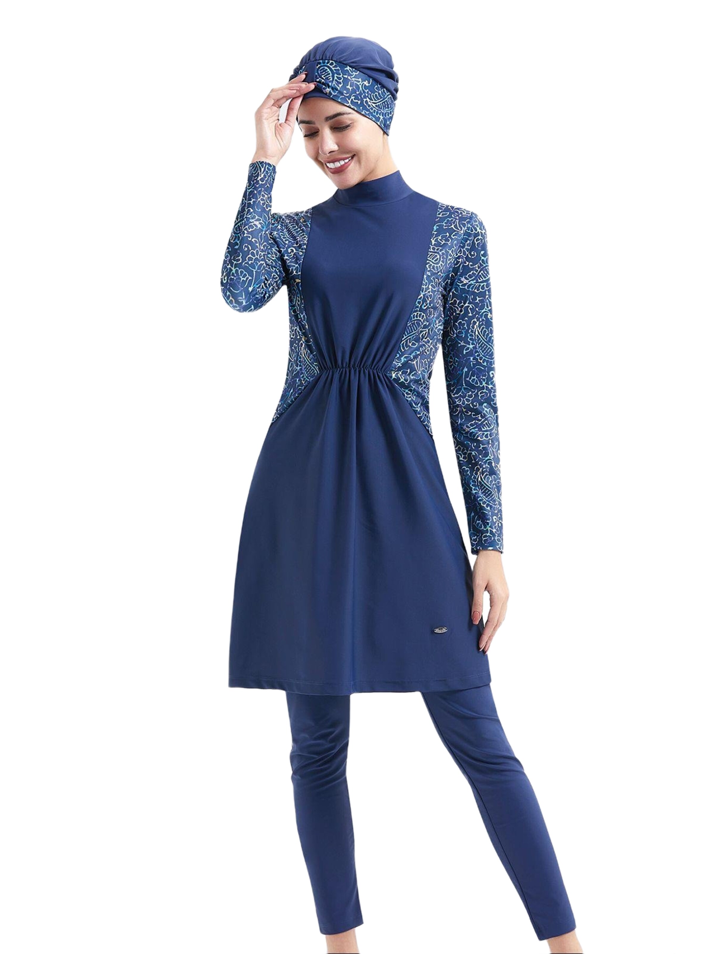 C&City Badpakjurk in Blauw: voorkant