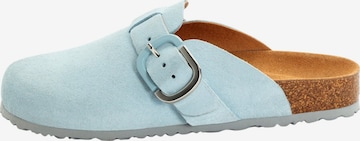 Tamaris - Zapatos abiertos 'Leder-Pantoletten' en azul: frente
