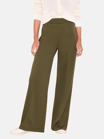 Wide leg Pantaloni di Lipsy in verde: frontale