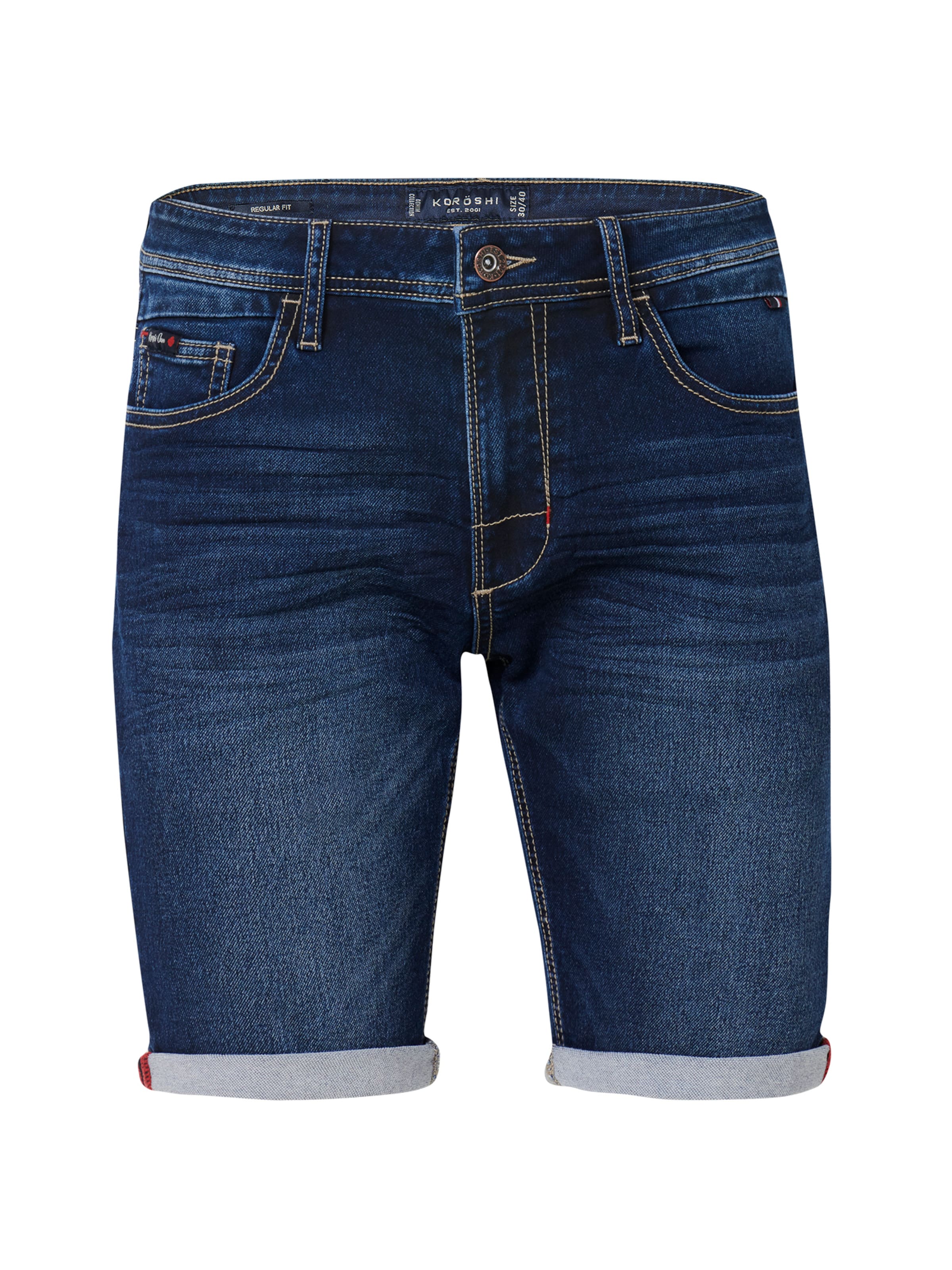 KOROSHI Regular Jeans in Blauw: voorkant