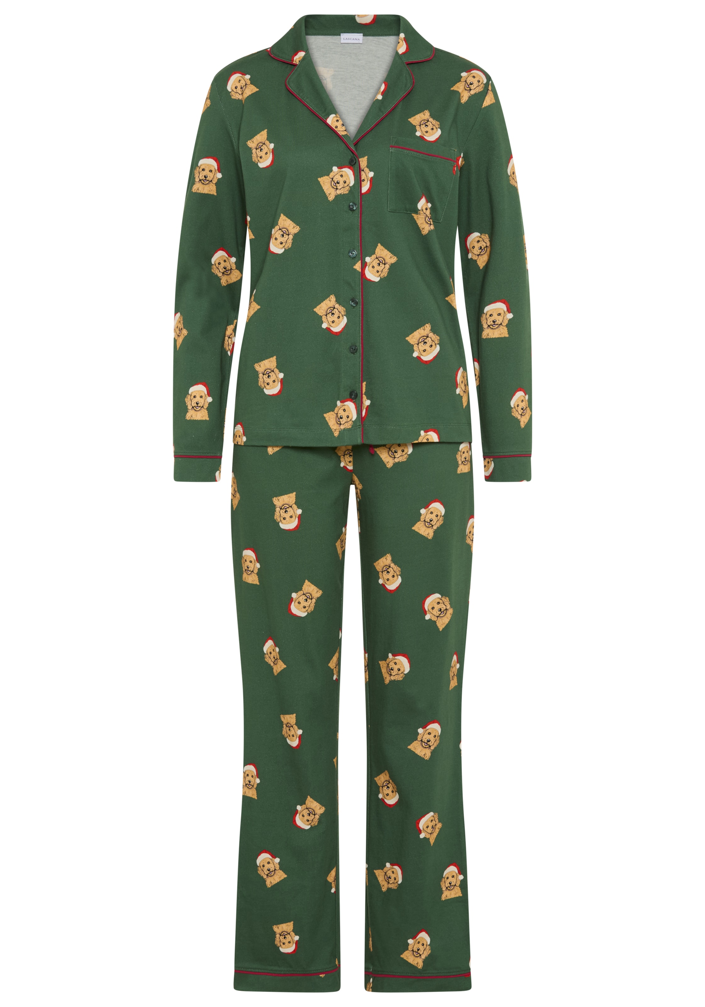 LASCANA - Pijama en verde: frente