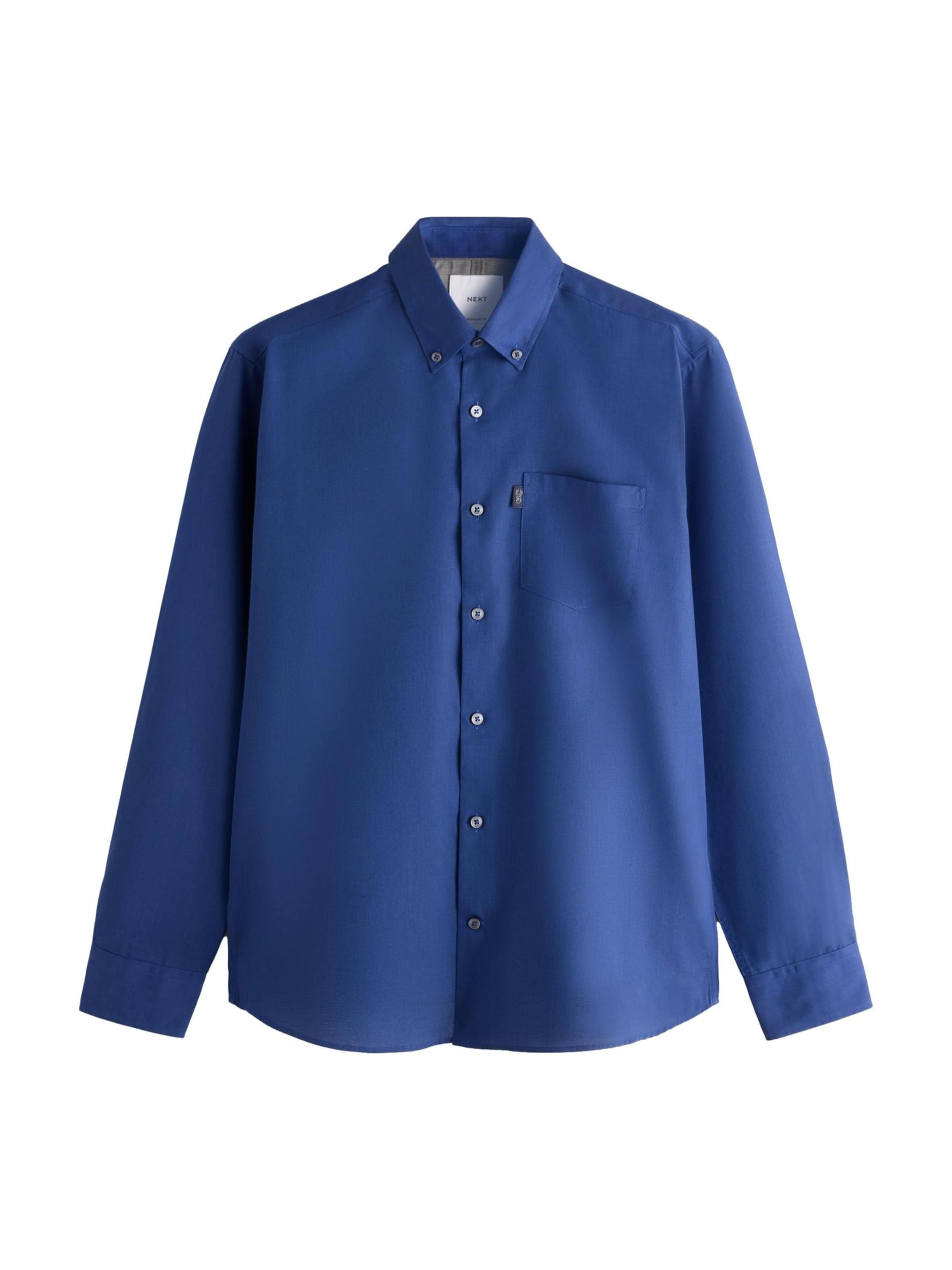 Coupe slim Chemise Next en bleu : devant