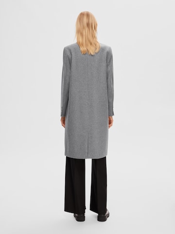 SELECTED FEMME Between-Seasons Coat 'Alma' in Grey